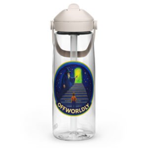 OffWorldly - Flip straw water bottle